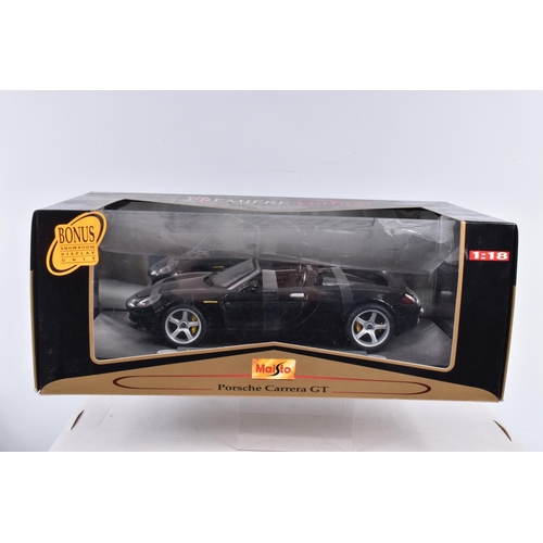 223 - FIVE BOXED DIECAST MODEL VEHICLES, to include a Maisto Supercar collection Mclaren F1 Road car, silv... 