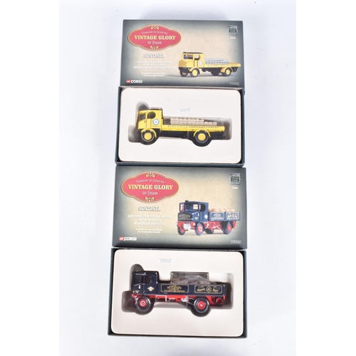 229 - A COLLECTION OF BOXED CORGI CLASSICS 'VINTAGE GLORY OF STEAM' MODELS, all are models of Foden or Sen... 