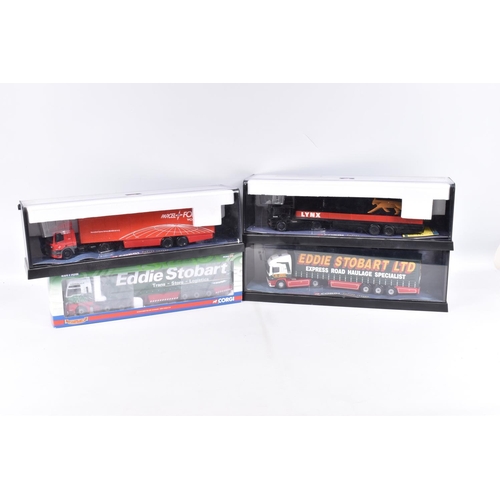 230 - THREE BOXED CORGI CLASSICS MODERN TRUCKS SERIES DIECAST VEHICLES, 1/50 scale, E.R.F. EC with box tra... 