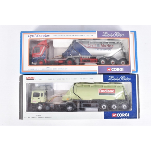 232 - FOUR BOXED CORGI CLASSICS MODERN LORRY/TRUCK MODELS, all 1/50 scale limited edition models, Premium ... 