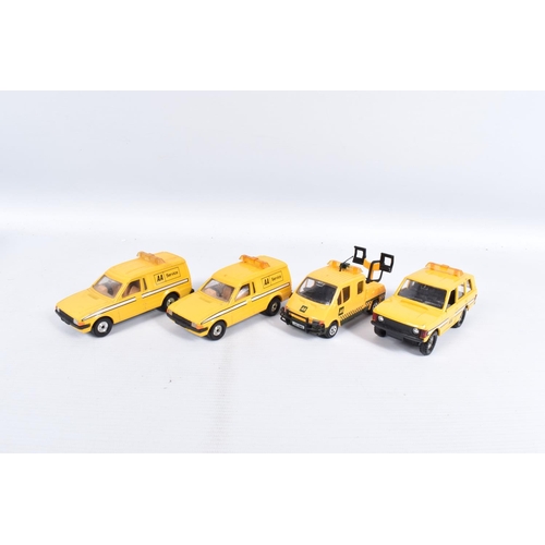 240 - A QUANTITY OF UNBOXED AND ASSORTED CORGI AND DINKY TOYS DRIVING SCHOOL AND ROAD SERVICE VEHICLES, to... 