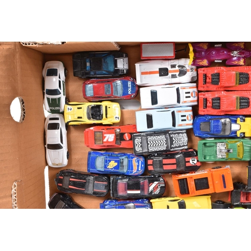 244 - A QUANTITY OF UNBOXED AND ASSORTED MODERN DIECAST AND PLASTIC VEHICLES, to include Norscott Caterpil... 