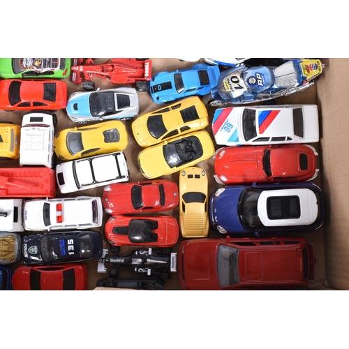 244 - A QUANTITY OF UNBOXED AND ASSORTED MODERN DIECAST AND PLASTIC VEHICLES, to include Norscott Caterpil... 