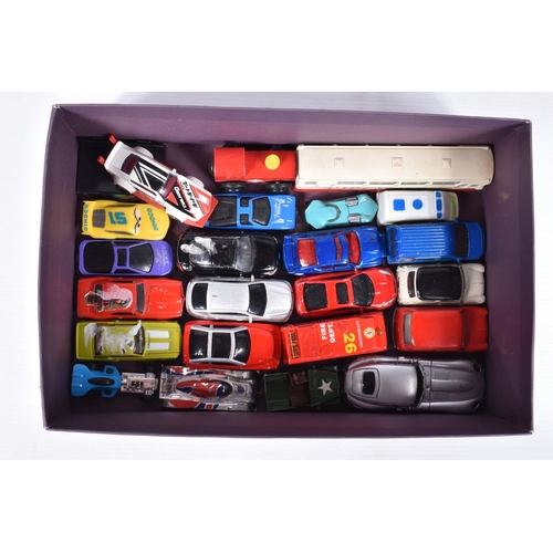 244 - A QUANTITY OF UNBOXED AND ASSORTED MODERN DIECAST AND PLASTIC VEHICLES, to include Norscott Caterpil... 