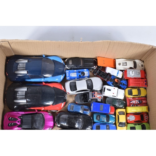 244 - A QUANTITY OF UNBOXED AND ASSORTED MODERN DIECAST AND PLASTIC VEHICLES, to include Norscott Caterpil... 