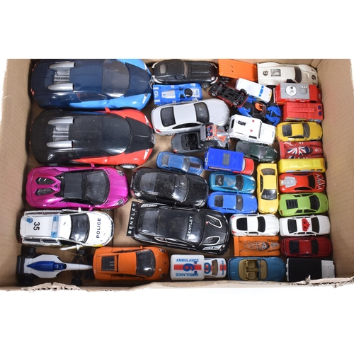 244 - A QUANTITY OF UNBOXED AND ASSORTED MODERN DIECAST AND PLASTIC VEHICLES, to include Norscott Caterpil... 