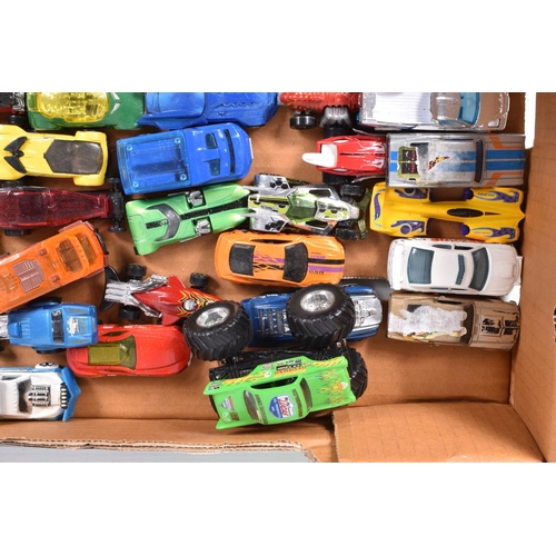 244 - A QUANTITY OF UNBOXED AND ASSORTED MODERN DIECAST AND PLASTIC VEHICLES, to include Norscott Caterpil... 