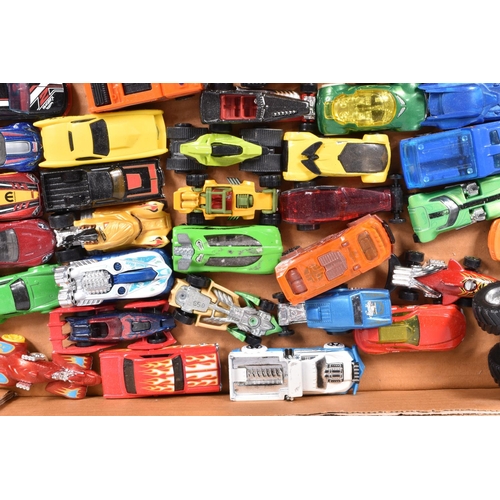 244 - A QUANTITY OF UNBOXED AND ASSORTED MODERN DIECAST AND PLASTIC VEHICLES, to include Norscott Caterpil... 