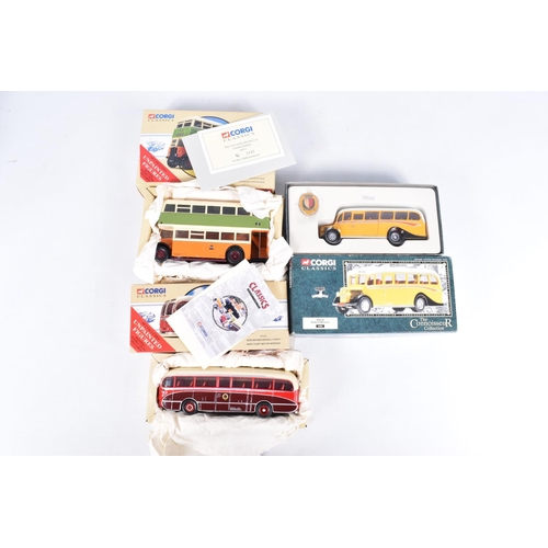 245 - A QUANTITY OF BOXED CORGI ORIGINAL OMNIBUS COMPANY COACH MODELS, assorted fleets from across Britain... 