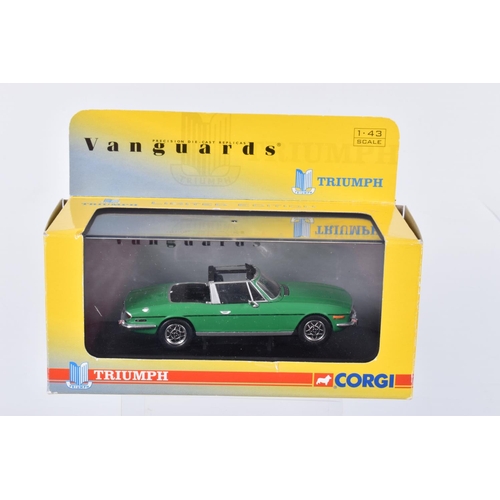 250 - FIVE BOXED CORGI CLASSICS LIMITED EDITION TRIUMPH STAG SPORTS CAR MODELS, all 1/43 scale, Tahiti Blu... 