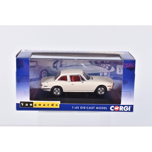 250 - FIVE BOXED CORGI CLASSICS LIMITED EDITION TRIUMPH STAG SPORTS CAR MODELS, all 1/43 scale, Tahiti Blu... 