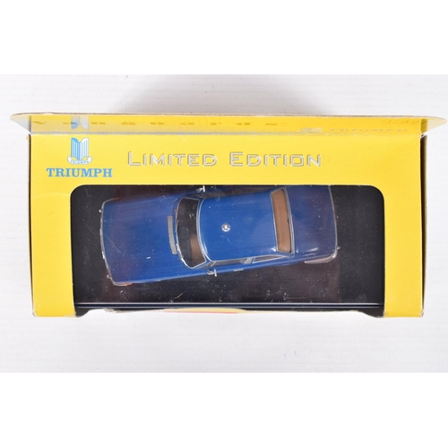 250 - FIVE BOXED CORGI CLASSICS LIMITED EDITION TRIUMPH STAG SPORTS CAR MODELS, all 1/43 scale, Tahiti Blu... 