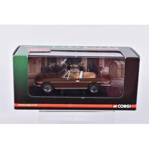 251 - FIVE BOXED CORGI CLASSICS LIMITED EDITION TRIUMPH STAG SPORTS CAR MODELS, all 1/43 scale, Russet Bro... 