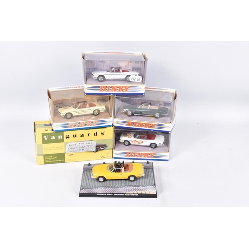 253 - A QUANTITY OF MATCHBOX DINKY COLLECTION TRIUMPH STAG SPORTS CAR MODELS, No.DY-28, one in white and o... 