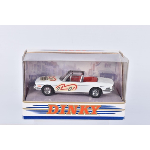 253 - A QUANTITY OF MATCHBOX DINKY COLLECTION TRIUMPH STAG SPORTS CAR MODELS, No.DY-28, one in white and o... 