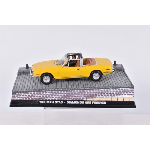 253 - A QUANTITY OF MATCHBOX DINKY COLLECTION TRIUMPH STAG SPORTS CAR MODELS, No.DY-28, one in white and o... 