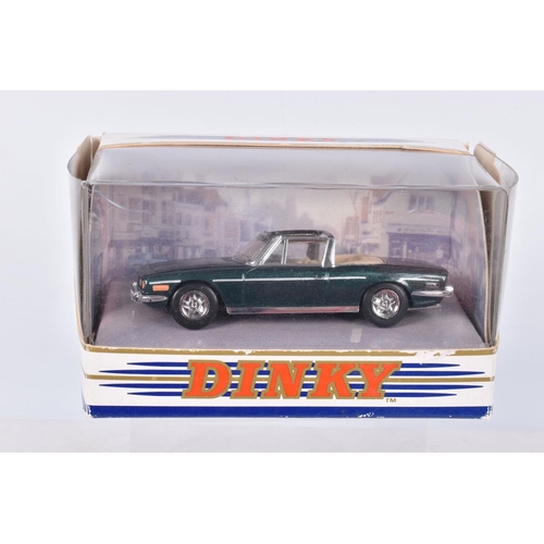 253 - A QUANTITY OF MATCHBOX DINKY COLLECTION TRIUMPH STAG SPORTS CAR MODELS, No.DY-28, one in white and o... 