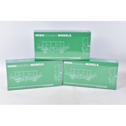 255 - THREE BOXED OO GAUGE IRISH RAILWAY MODELS, to include a Ballast Hopper Wagon, Livery Iarnvod Eireann... 