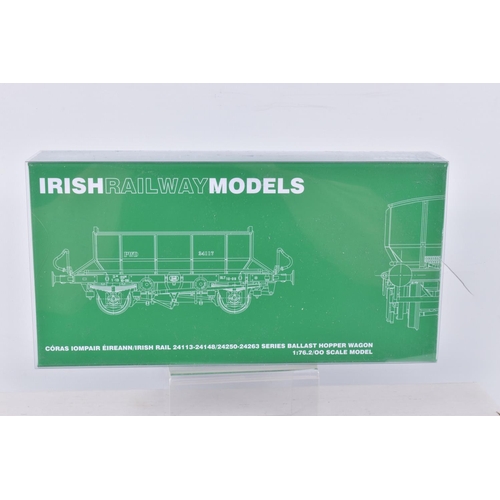 255 - THREE BOXED OO GAUGE IRISH RAILWAY MODELS, to include a Ballast Hopper Wagon, Livery Iarnvod Eireann... 