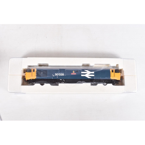 274 - A BOXED OO GAUGE HORNBY  RAILWAY MODEL BR CO-CO DIESEL ELECTRIC LOCOMOTIVE, Class 50, no. 50035 'Ark... 