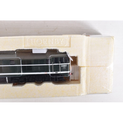 281 - A BOXED OO GAUGE HORNBY  RAILWAY MODEL BR AIA-AIA DIESEL ELECTRIC LOCOMOTIVE, Class 31, no. D5657,  ... 