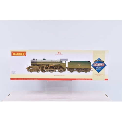 291 - A BOXED OO GAUGE HORNBY LIMITED EDITION RAILWAY MODEL, B17 Class, Ex-LNER 4-6-0 , no. 61662 'Manches... 