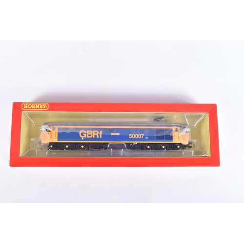 323 - A BOXED OO GAUGE HORNBY MODEL RAILWAY GBRF Class 50, no. 50007 & 50014 'Hercules & Warspite', in GBR... 