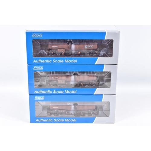 357 - EIGHT BOXED OO GAUGE DAPOL WAGONS, to include item no. 4F-044-003 FEAB Container Twin Pack, item no.... 