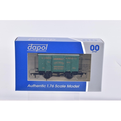 359 - TWELVE BOXED OO GAUGE DAPOL WAGONS, to include the following wagons, Whyteway's Cyder, 2 of the  Ark... 