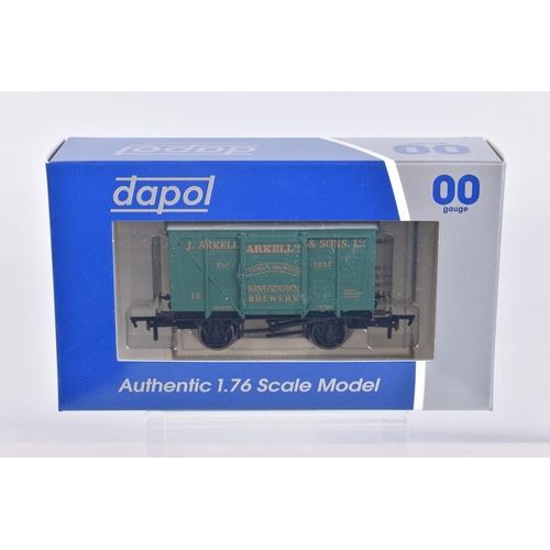 359 - TWELVE BOXED OO GAUGE DAPOL WAGONS, to include the following wagons, Whyteway's Cyder, 2 of the  Ark... 