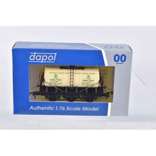 362 - TWELVE BOXED OO GAUGE DAPOL CYLINDER WAGONS, to include Rodda's Cornish Clotted Cream, Hook & Son Ra... 