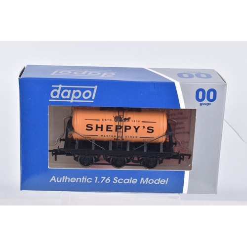 362 - TWELVE BOXED OO GAUGE DAPOL CYLINDER WAGONS, to include Rodda's Cornish Clotted Cream, Hook & Son Ra... 