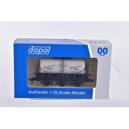 364 - TEN BOXED OO GAUGE DAPOL CYLINDER WAGONS, to include Hook & Son's Raw Cream, Felinfoel Brewery, Hend... 