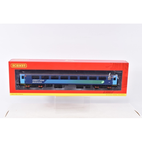 378 - FOUR BOXED OO GAUGE HORNBY ROLLING STOCK COACH MODELS, to include a DRS Mk2F Brake Standard Open Coa... 