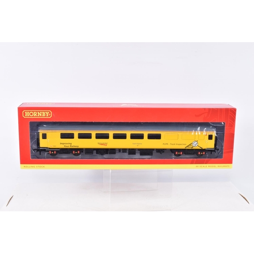 379 - SEVEN BOXED OO GAUGE HORNBY ROLLING STOCK COACH MODELS, to include a Network Rail Mk2F Radio Survey ... 