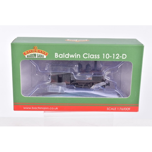 388 - A BOXED OO9 NARROW GAUGE BACHMANN BRANCHLINE MODEL LOCOMOTIVE,  Baldwin Class 10-12-D 'Hummy' in Ash... 