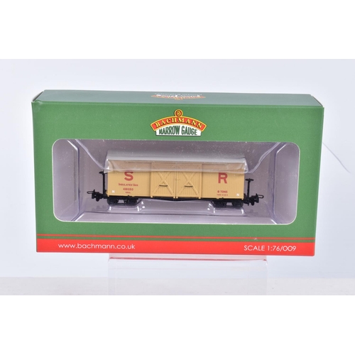 400 - SIX BOXED  OO9 NARROW GAUGE BACHMANN BRANCHLINE MODEL WAGONS AND COACHES, to include a Steel Bodied ... 