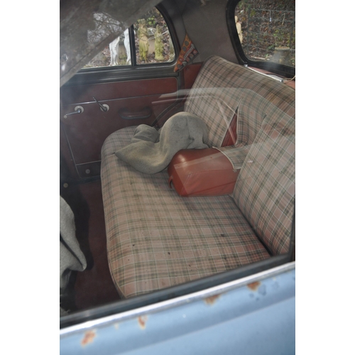 1001 - A 1953 HUMBER HAWK MkVI SALOON, registration number NFH 341, in Severn blue, manual gearbox with ove... 