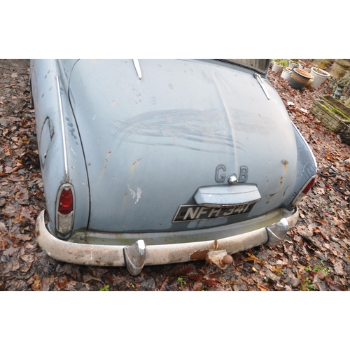 1001 - A 1953 HUMBER HAWK MkVI SALOON, registration number NFH 341, in Severn blue, manual gearbox with ove... 