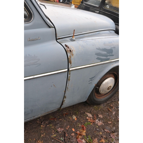 1001 - A 1953 HUMBER HAWK MkVI SALOON, registration number NFH 341, in Severn blue, manual gearbox with ove... 