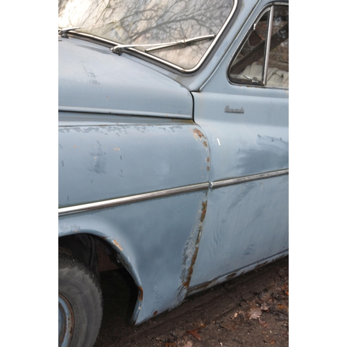 1001 - A 1953 HUMBER HAWK MkVI SALOON, registration number NFH 341, in Severn blue, manual gearbox with ove... 