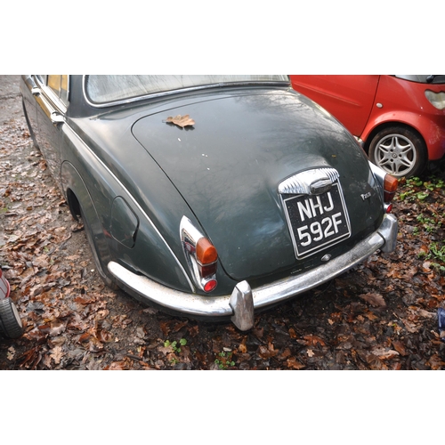 1003 - A 1968 DAIMLER V8 250 SALOON, REGISTRATION NUMBER NHJ 592F, in British racing green, Odometer reads ... 