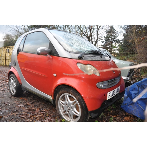 1006 - A 2003 SMART PASSION S-TOUCH 16A CAR, REGISTRATION NUMBER FJ03 UXY, in red, and silver trim, 698cc p... 