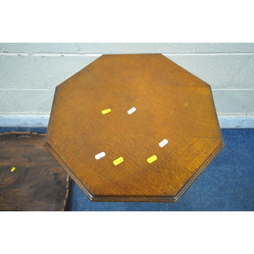 1367 - A GEORGIAN MAHOGANY TRAY TOP BUTLERS TABLE, with a wavy gallery and four handles, width 72cm x depth... 