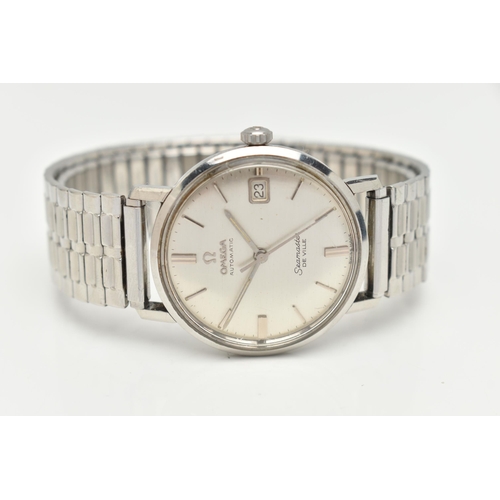 111 - A GENTS 'OMEGA SEAMASTER DE VILLE' WRISTWATCH, automatic movement, round silver dial 'Omega Automati... 