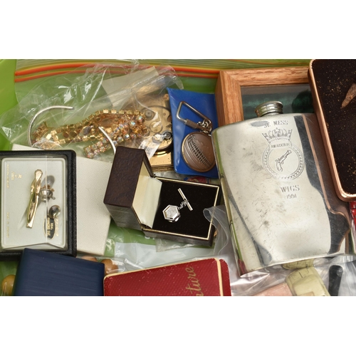 192 - A BOX OF ASSORTED WRISTWATCHES AND COSTUME JEWELLERY, ten wristwatches, names to include Casio, Rota... 