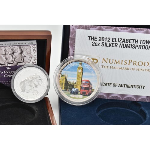 232 - A 2012 SILVER PROOF .925 RENAMED THE ELIZABETH TOWER (Big Ben Clock Tower) 2oz Numisproof box and ce... 