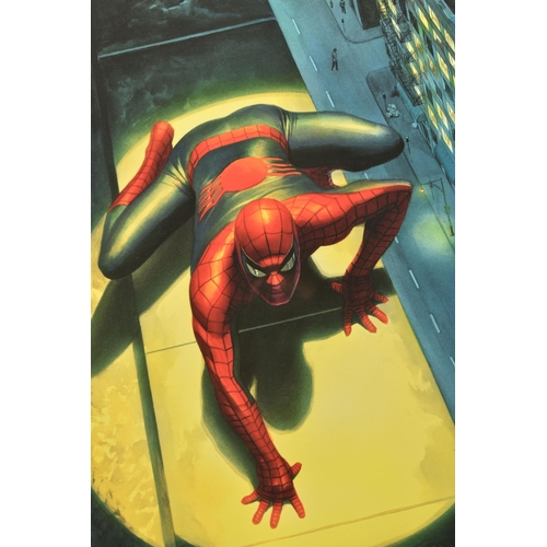 308 - ALEX ROSS FOR MARVEL COMICS (AMERICAN CONTEMPORARY) 'THE SPECTACULAR SPIDERMAN', a signed artist pro... 