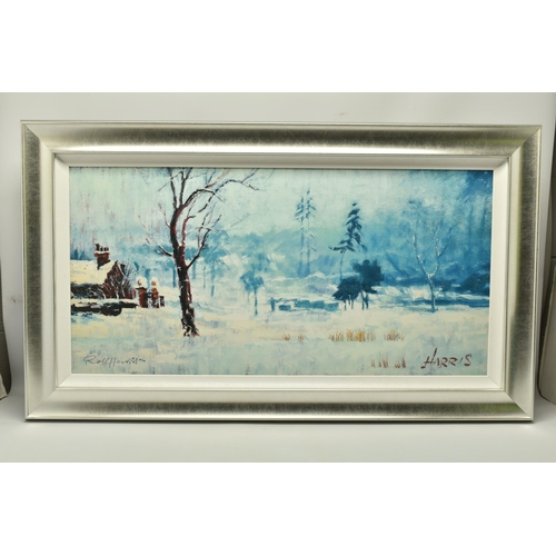 310 - ROLF HARRIS (1930-2023) 'SNOW ON MARSHY GROUND', a signed limited edition print depicting a winter s... 