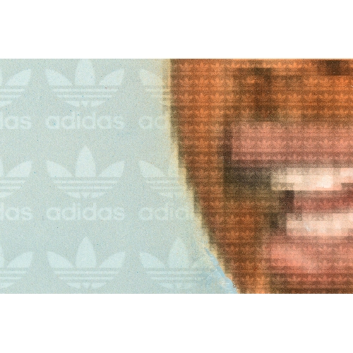 314 - NICK HOLDSWORTH (BRITISH CONTEMPORARY) 'RUN DMC - MY ADIDAS', a pixelated portrait of the Hip-Hop pi... 